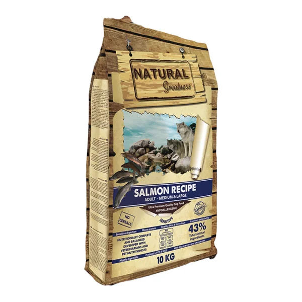 Natural Greatness Perro Receta Salmon adultos