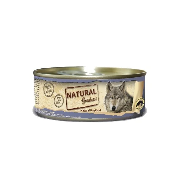 Natural Greatness Pescado de Mar con Kelp Perro Latas