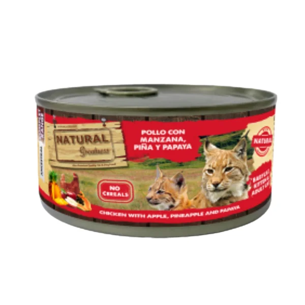 Natural Greatness pollo manzana piña y papaya 185 gr