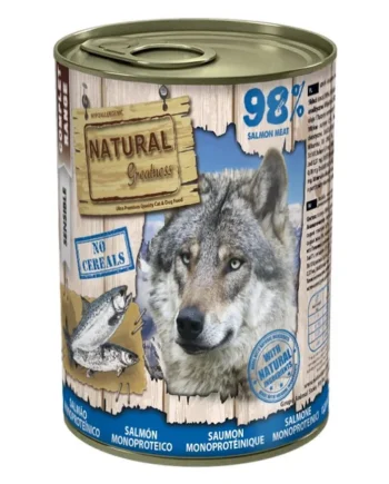 Natural Greatness Salmón Monoproteico – Comida Húmeda para Perros con Digestión Sensible