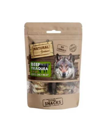 Natural Greatness Snack Tráquea Large Ternera Perros