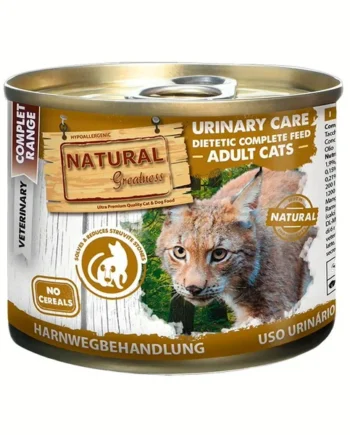 Natural Greatness Vet Cat Urinary Care Estruvita – Alimento húmedo sin cereales para gatos con cristales de estruvita y problemas urinarios