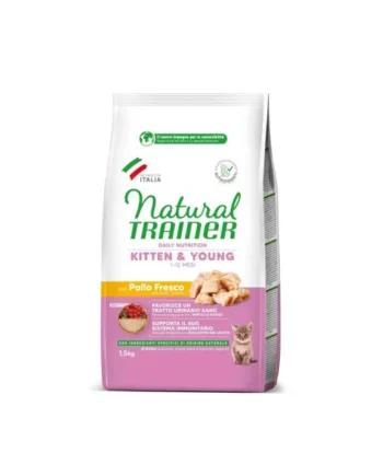 Natural Trainer Kitten Pollo Pienso Gato