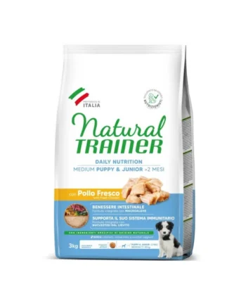 Natural Trainer Medium Puppy Pollo Perro
