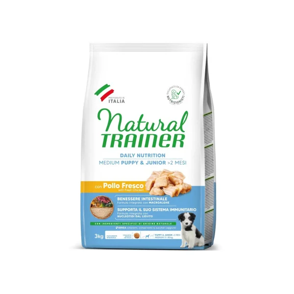 Natural Trainer Medium Puppy Pollo Perro