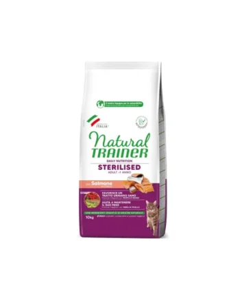 Natural Trainer Sterilised Salmón Gato