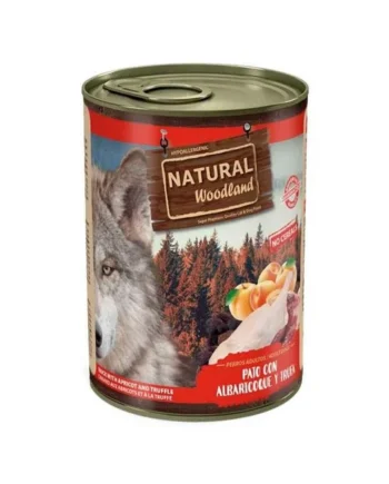 Natural Woodland Pato con Albaricoque y Trufa para perros (400 g)