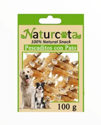 Naturcota Pescaditos con Pato Deshidratado para Perros — Snack Natural Omega 3