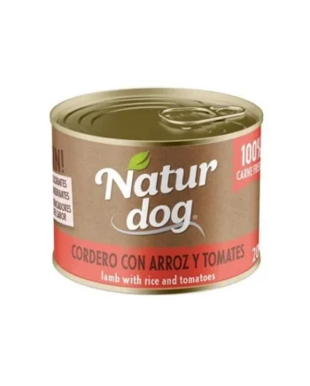 Naturdog Wet Cordero con Arroz y Tomate