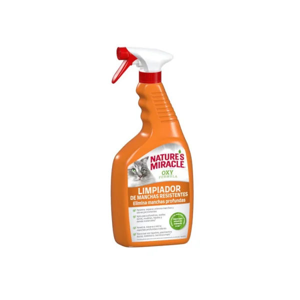 Nature's Miracle Oxy Limpiador de Manchas Resistentes Gatos