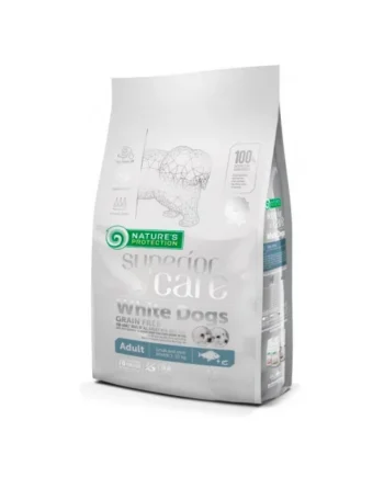 Nature's Protection Adulto Razas Pequeñas Pelo Blanco Grain Free Pescado Blanco