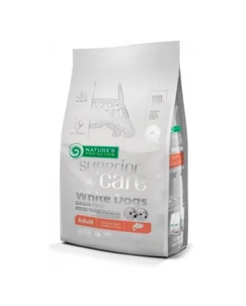 Nature's Protection Adulto Razas Pequeñas Pelo Blanco Grain Free Salmón