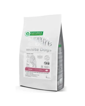 Nature's Protection Junior Pelo Blanco GF Pescado Blanco