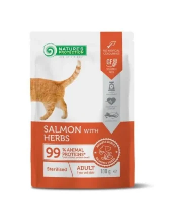 Nature's Protection Sterilised Salmón con Hierbas