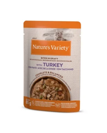 Nature's Variety Bocaditos de Pavo en Salsa Gato