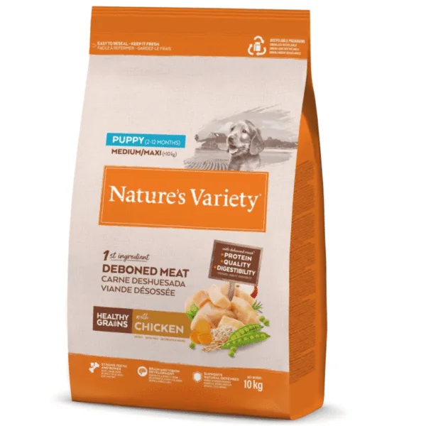 Nature´s Variety Healthy Grains pollo MED/MAXI PUPPY
