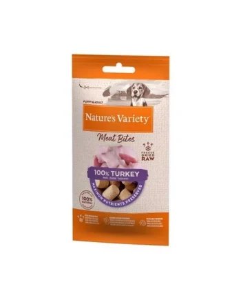 Nature´s Variety Meat Bites Pavo Perros
