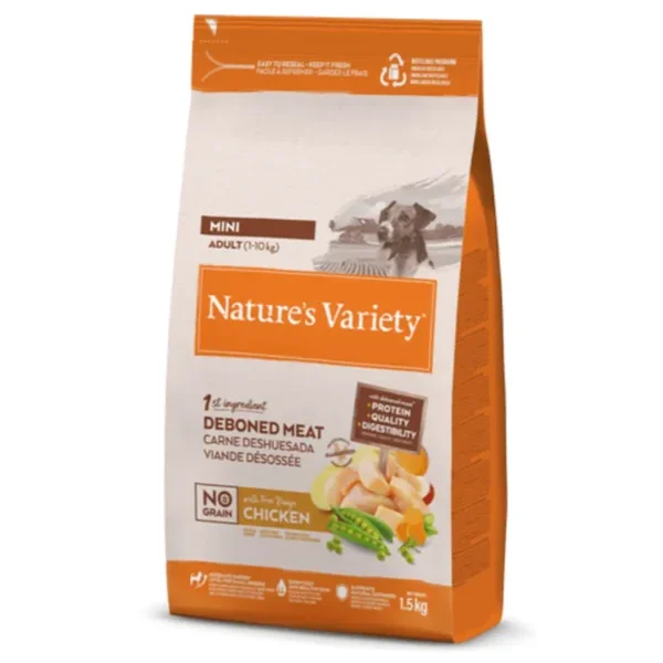 Nature´s Variety NO GRAIN pollo perros mini
