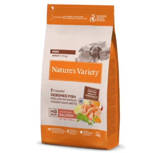 Nature´s Variety NO GRAIN salmón perros mini