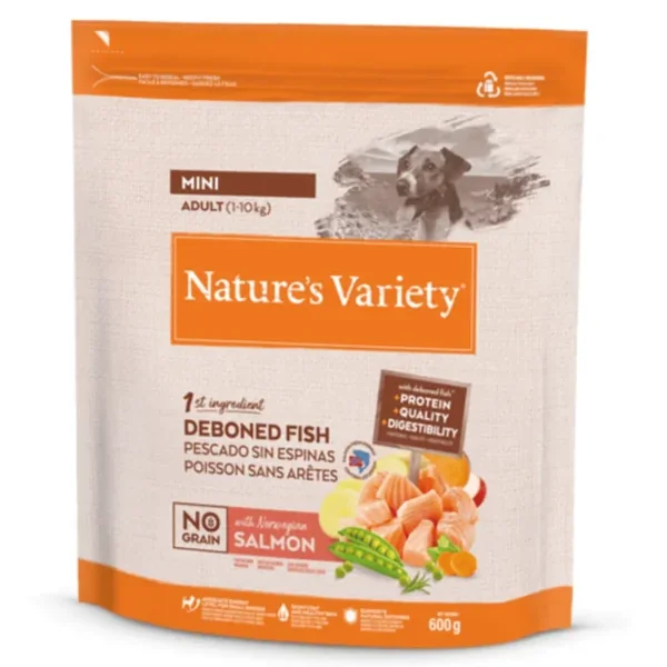 Nature´s Variety NO GRAIN salmón perros mini
