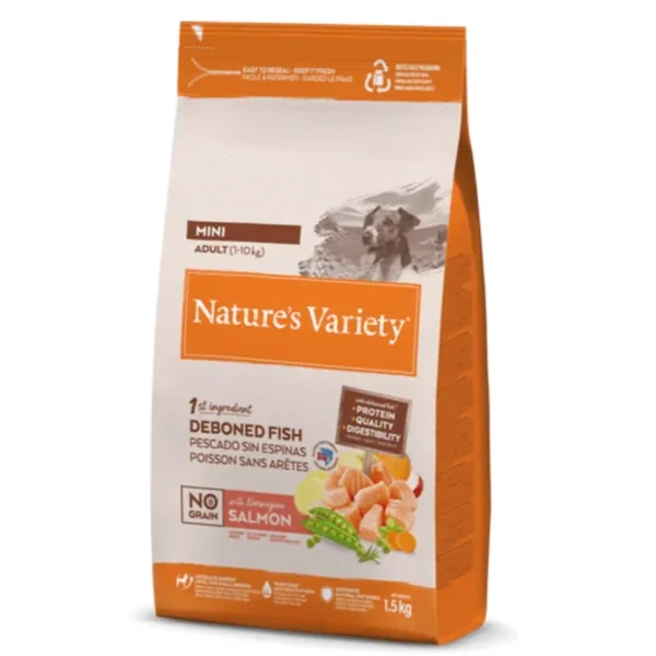 Nature´s Variety NO GRAIN salmón perros mini