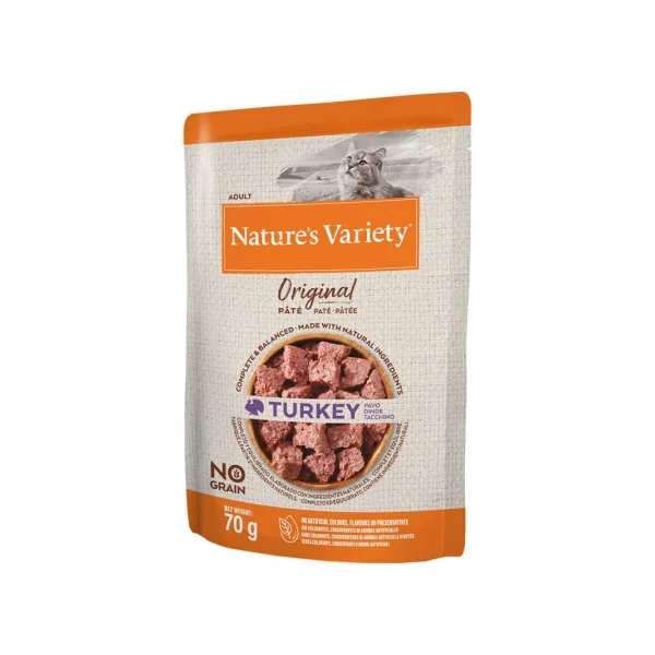 Nature`s Variety Original Adult Pavo Paté Gatos