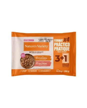 Nature`s Variety Pack Kitten Salmón y Pollo