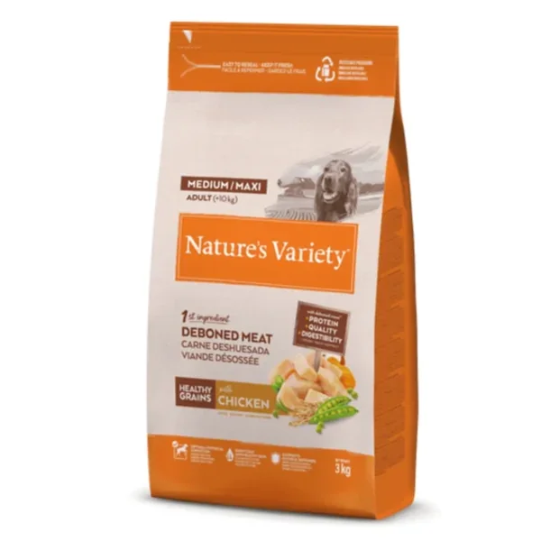 Nature´s Variety POLLO Healthy Grains para perros medium/maxi