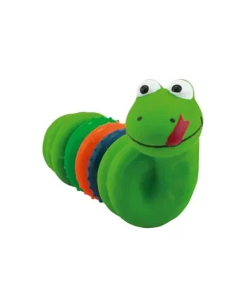 Nayeco Dog Serpiente Latex Anillos TPR 14,5 cm- Juguete para perros