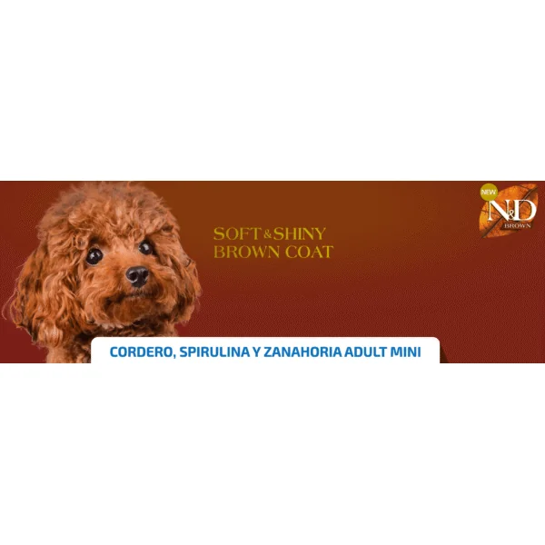 ND Brown Dog Cordero, Spirulina y Zanahoria perros adultos