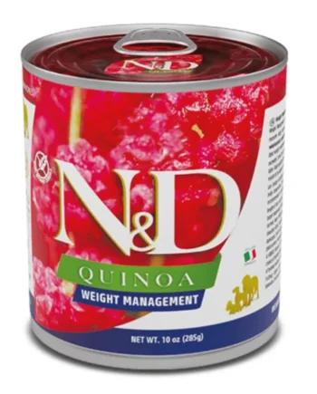 ND dog quinoa lata WEIGHT MANAGEMENT perros 6x285 g