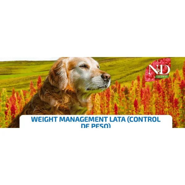 ND dog quinoa lata WEIGHT MANAGEMENT perros 6x285 g