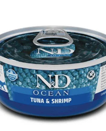 ND Ocean atún gambas gatos adultos 24x70 g