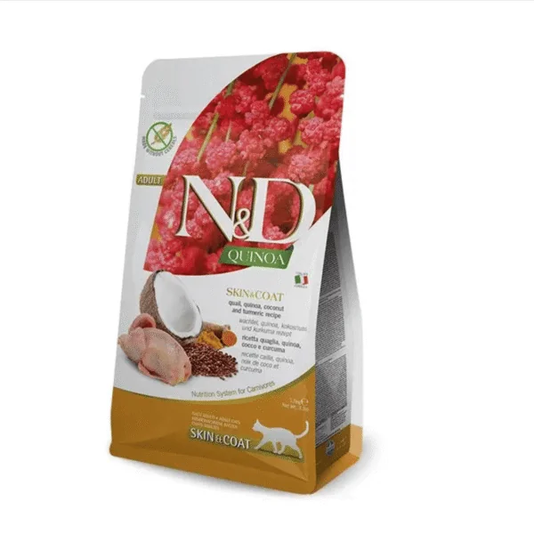 ND Quinoa cat Codorniz Skin coat gatos