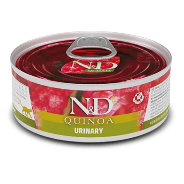 ND Quinoa URINARY lata gatos 24x80 g