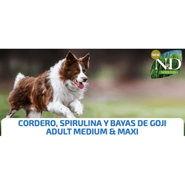 ND Spirulina Dog med-maxi Cordero perros adultos