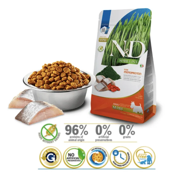 ND Spirulina Dog mini Arenque perros 2 kg