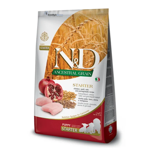 ND Starter PUPPY Ancestral Pollo Granada cachorros 800 g