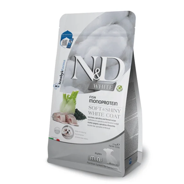 Nd White puppy mini LUBINA monoprotéico cachorros 1,5 kg