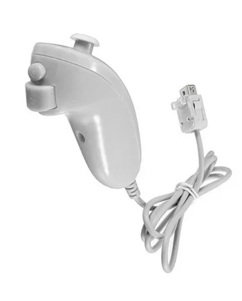 Nunchaku compatible con Nintendo Wii Joystick Blanco