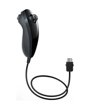 Nunchaku compatible con Nintendo Wii Joystick Negro