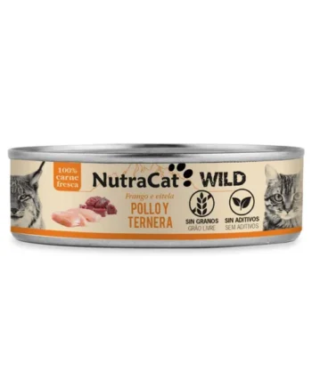 NutraCat Wild - Pollo y Ternera 80g