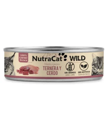 NutraCat Wild - Ternera y Cerdo 80g