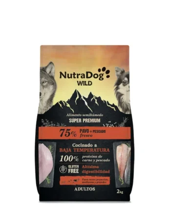 NutraDog- Pienso semihúmedo Pavo y pescado