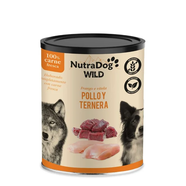 Nutradog Wild - Lata de pollo y ternera