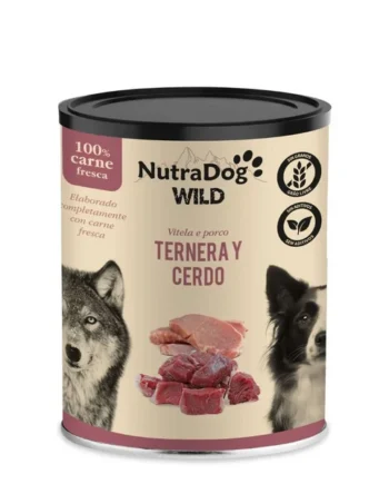 Nutradog Wild - Lata de ternera y cerdo