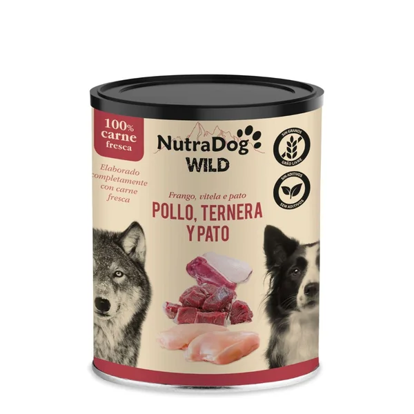 NutraDog Wild - Pollo, Ternera y Pato 400gr