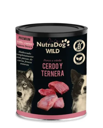 Nutradog Wild Premium - Lata de cerdo y ternera