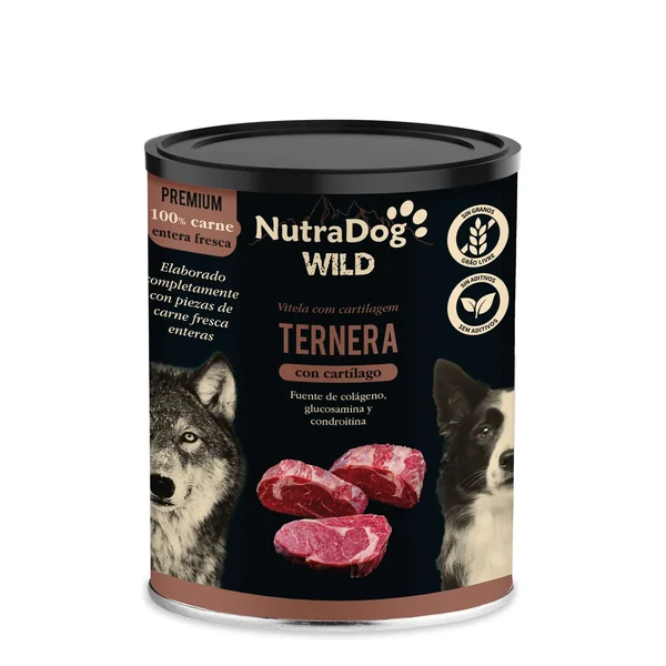 NutraDog Wild Premium - Ternera con Cartílago 400g