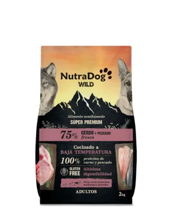 NutraDog-Pienso semihúmedo Cerdo y Pescado